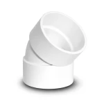UPVC Plastic Elbow 45° 4 Inch White