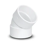 كوع UPVC زاوية 45° مقاس 3/4 إنش أبيض اللون