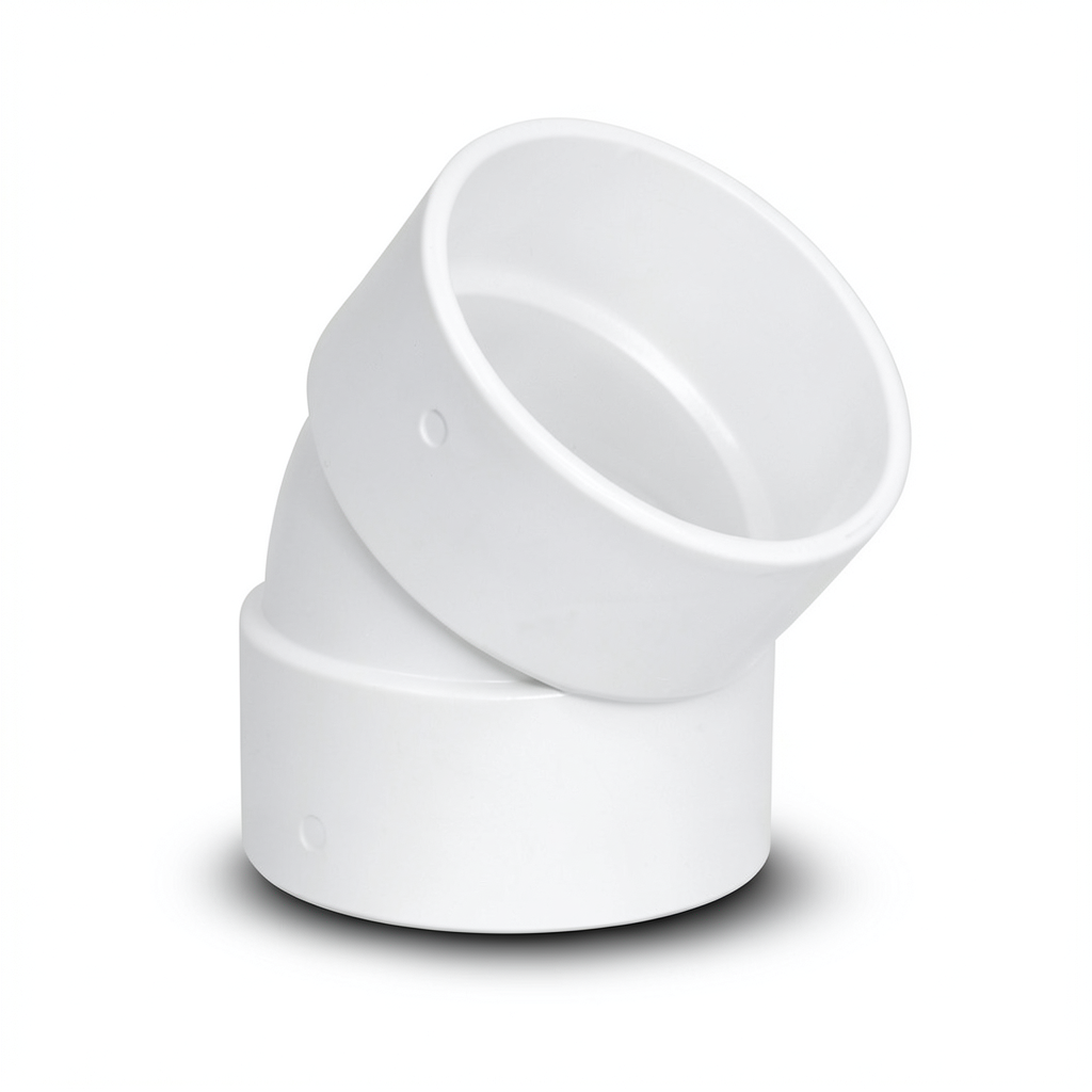 UPVC Elbow 45° 3/4 Inch White Color
