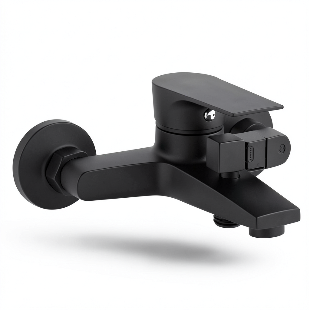 Automatic Shower Mixer Black Brass, China