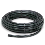 HDPE Plastic Pipe Pressure 6.3 Bar PE 100, 63 mm OD, 2.5 mm Thickness, Black