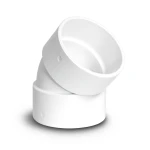 كوع UPVC زاوية 45° مقاس 3 إنش أبيض
