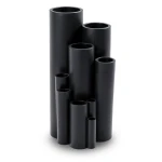 مواسير بلاستيك HDPE ضغط 16 بار PE 80 مقاس 110 ملم سمك 12.3 ملم لون اسود