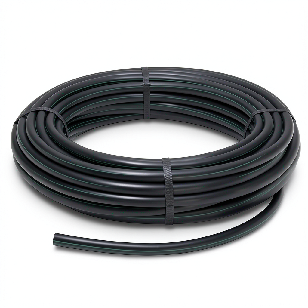 HDPE Pipe Pressure 16 Bar PE 100 Size 25 mm Thickness 2.3 mm Black