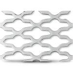 Hot Rolled Expanded Metal Sheet Flattened, Mozakhraf Shape, Thickness 1.2 mm, Width 1.22 M, Length 6 M