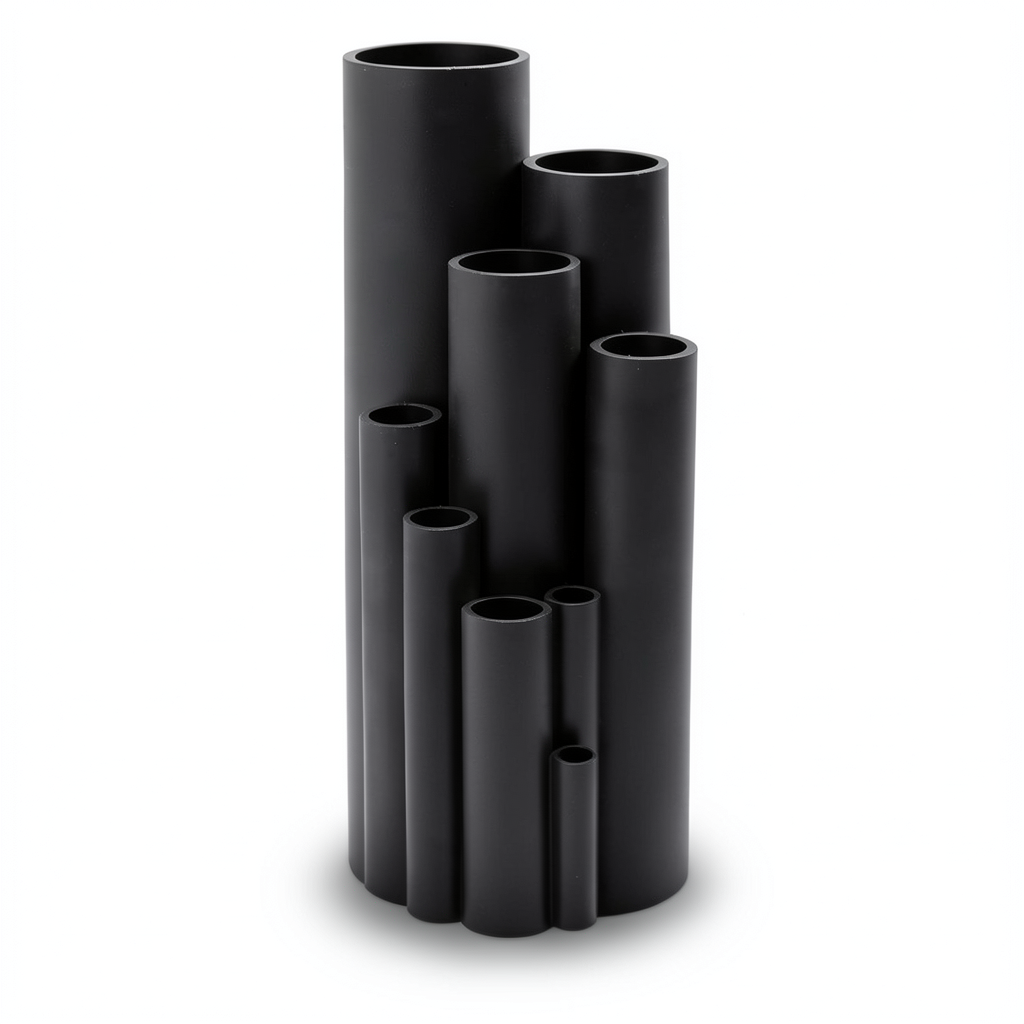 انابيب بلاستيك HDPE ضغط 16 بار PE 80 قطر خارجي 63 ملي سماكة 5.8 ملي اسود