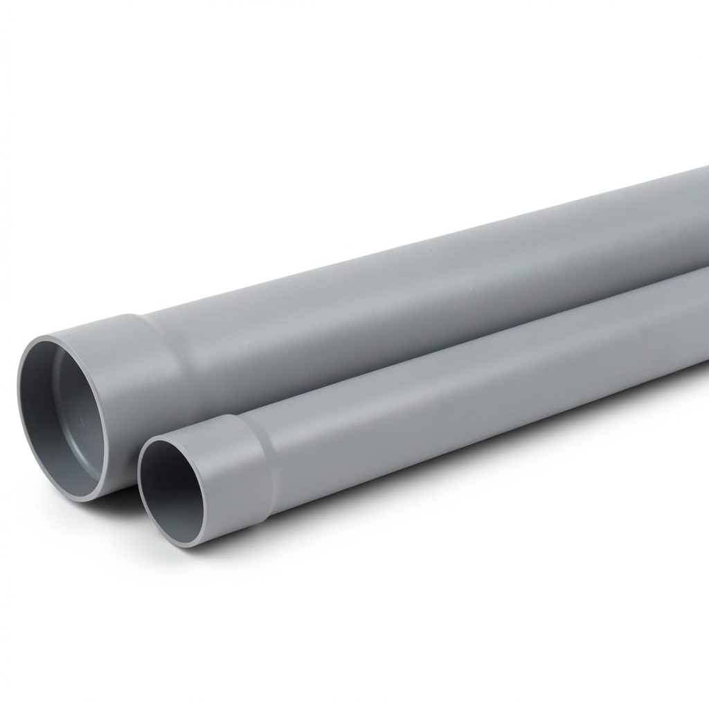 UPVC Plastic Pipe PN 250 psi Size 3 inch Thickness 5.87 mm Grey Color