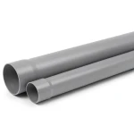 مواسير بلاستيك UPVC ضغط 250 psi مقاس 6 إنش سمك 11.10 مم لون رمادي