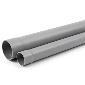 أنابيب UPVC ضغط 315 psi مقاس 1 إنش سمك 2.97 مم لون رمادي