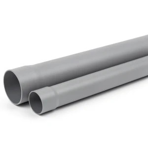 UPVC Plastic Pipe PN 315 psi Size 1 1/2 inch Thickness 4.09 mm Grey Color