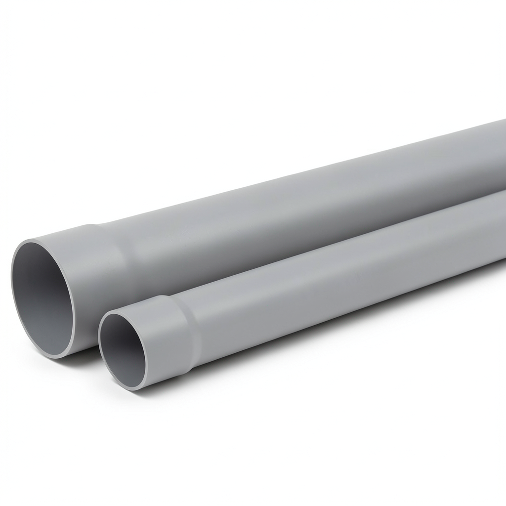 UPVC Plastic Pipe PN 315 psi Size 3 inch Thickness 7.37 mm Grey Color