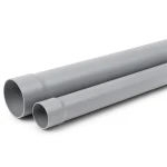 أنابيب بلاستيك UPVC ضغط 315 psi مقاس 4 إنش سمك 9.47 مم لون رمادي