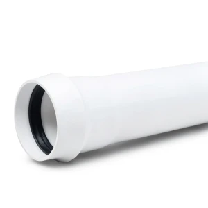 UPVC Plastic Pipe PN 2 Bar Class 1, Size 140 mm, Thickness 1.8 mm, White