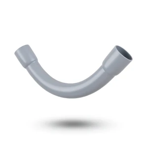 كوع كهرباء UPVC مقاس 160 مم، لون رمادي