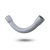 UPVC Elbow Long Bend Size 32 mm Gray - Image 1
