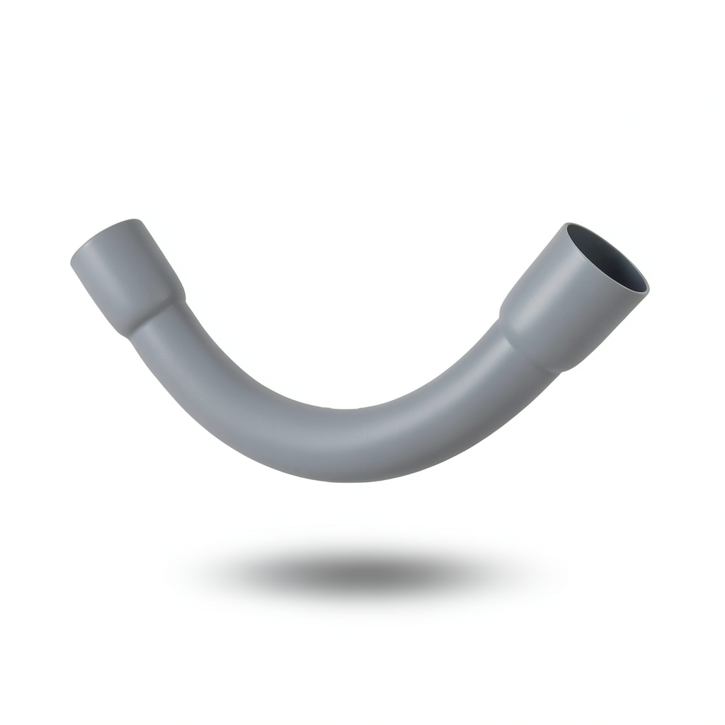 UPVC Long Bend Size 90 mm Gray