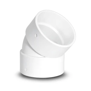 كوع UPVC زاوية °45 1 إنش أبيض