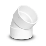 كوع UPVC زاوية 45° مقاس 1 1/4 إنش أبيض اللون