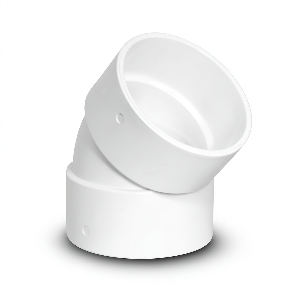 UPVC Elbow 45° 1 1/4 Inch White Color