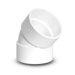 كوع UPVC زاوية 45° مقاس 3 إنش أبيض