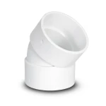 UPVC Plastic Elbow 45° 4 Inch White