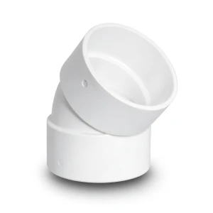 كوع UPVC زاوية 45° مقاس 3/4 إنش أبيض اللون