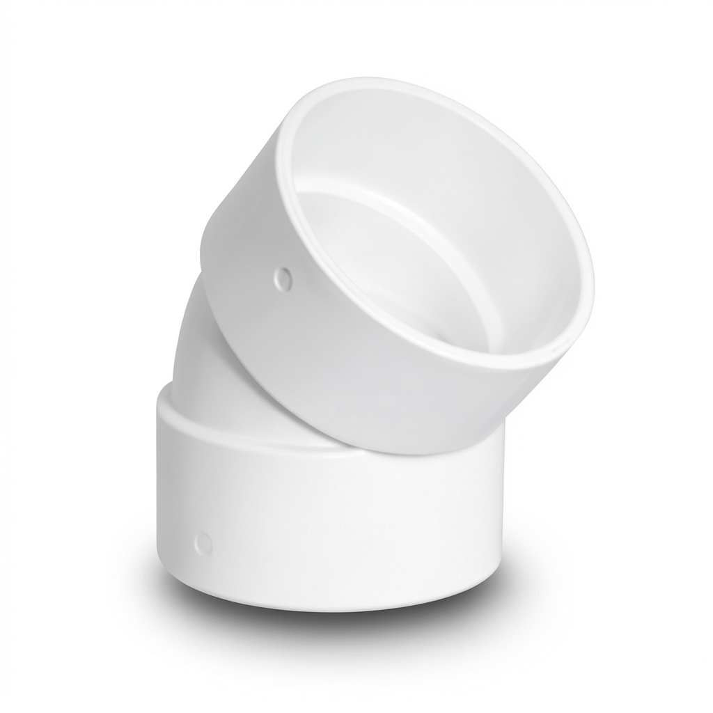 UPVC Elbow 45° 3/4 Inch White Color