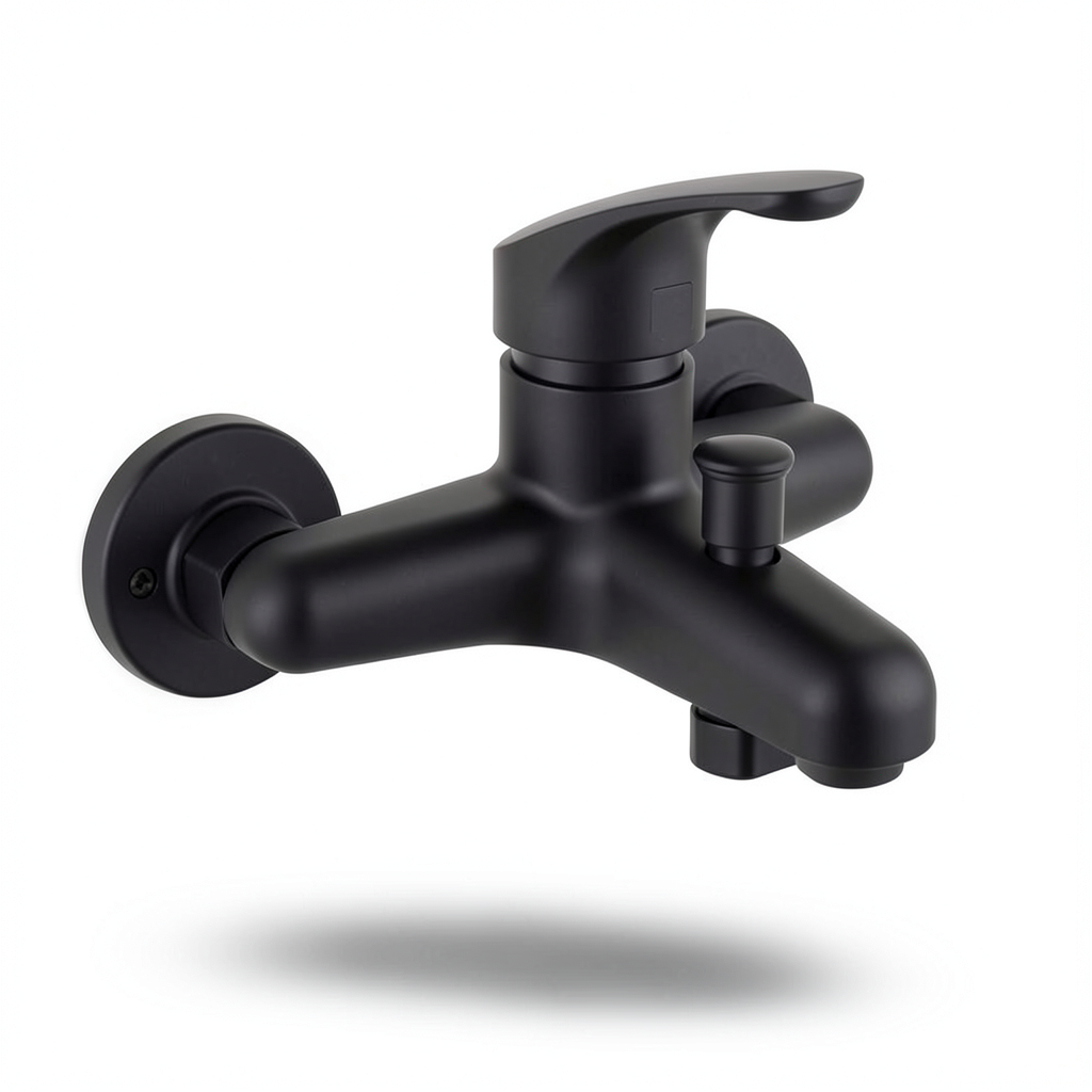 Chinese Automatic Shower Mixer Black Color
