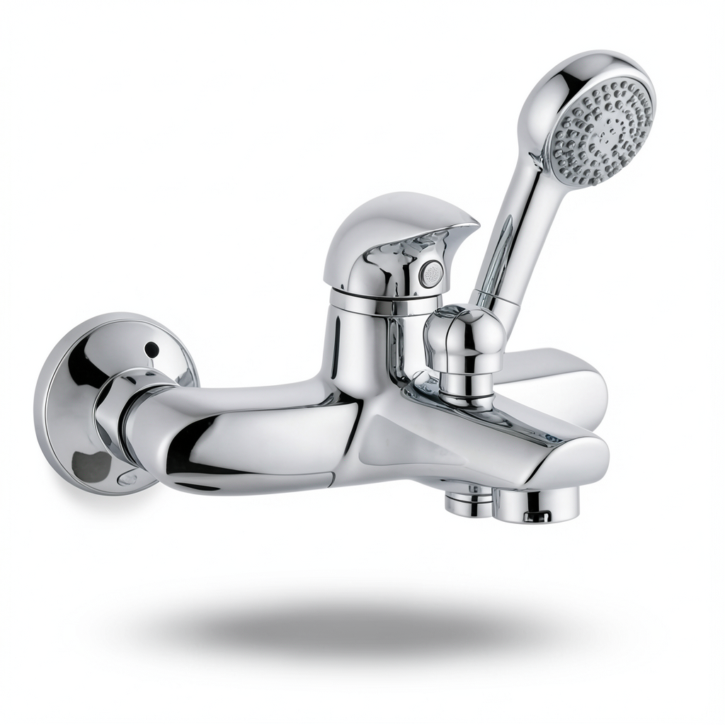 Brass Chrome Automatic Shower Mixer, Chrome Color
