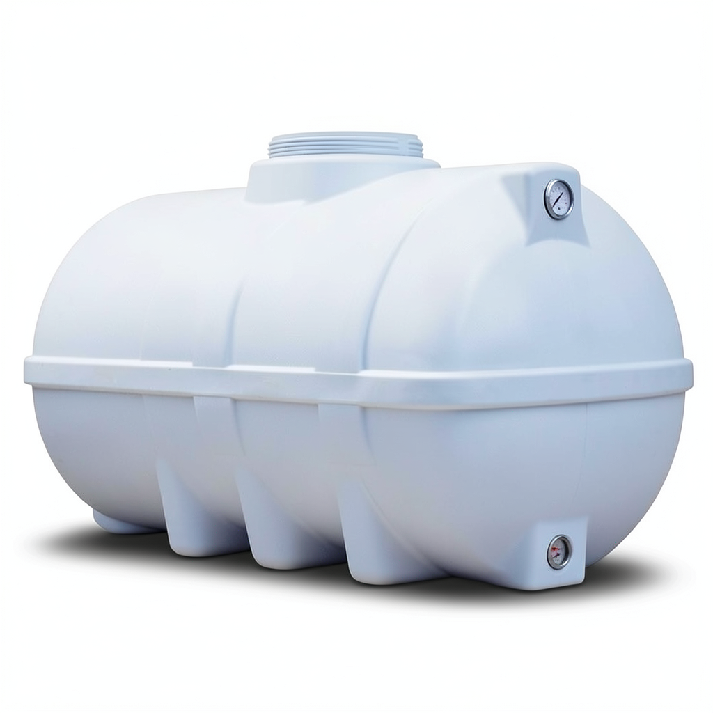 Water Tank 5000 Liter Polyethylene Horizontal, Length 270 cm