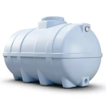Water Tank 7000 Liter Polyethylene Horizontal 200 cm Diameter, 295 cm Length