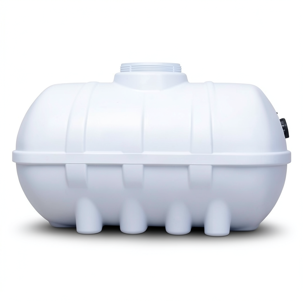 Water Tank Polyethylene Horizontal 4000 liter Capacity, 158 cm Diameter, 250 cm Length