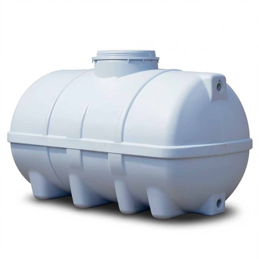 Water Tank 5000 Liter Polyethylene Horizontal, Length 270 cm