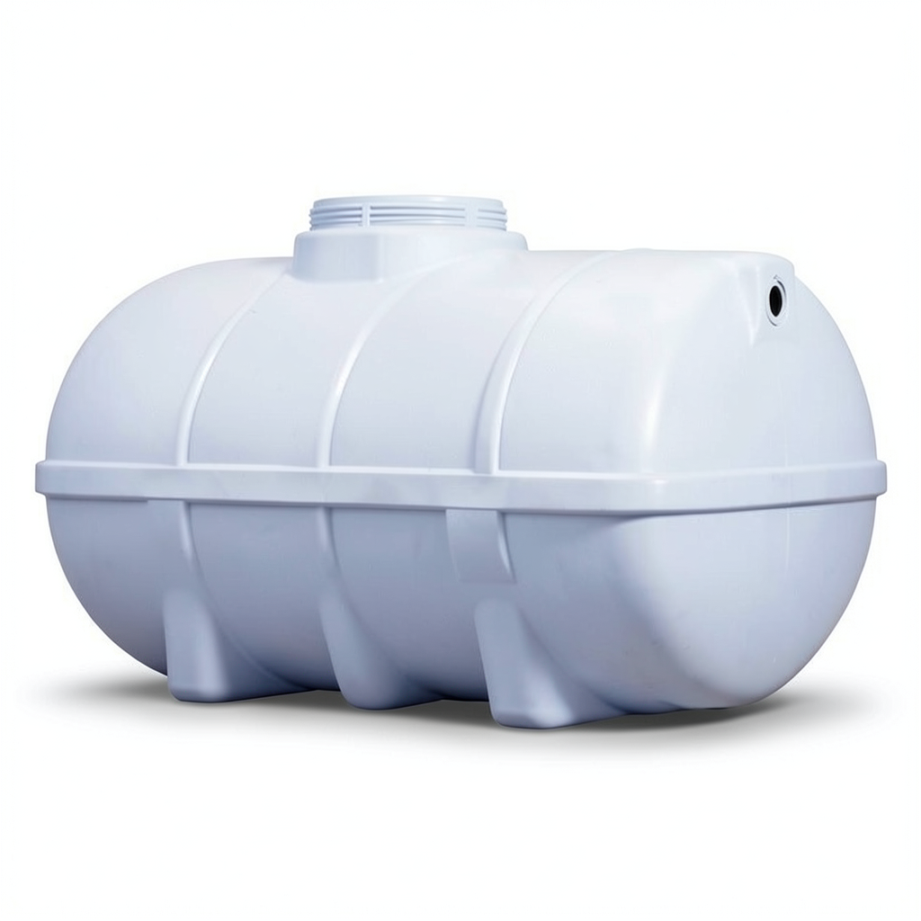 Water Tank 1500 Liter Polyethylene Horizontal, Diameter 133 cm Length 187 cm