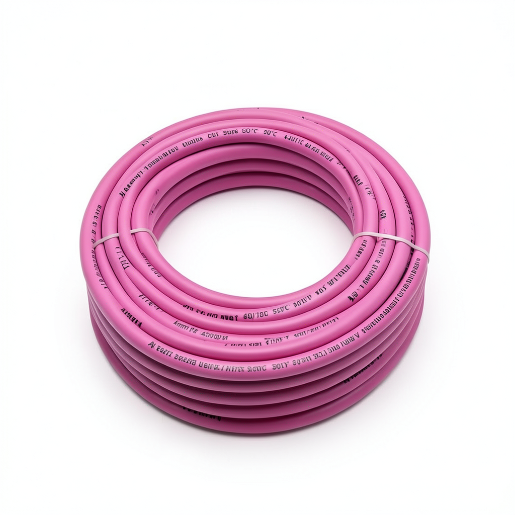 Heat Resistant Single Core Solid Copper Cable PVC 90ºC 4 mm² 450/750 Volt 300 Feet Pink | Al Fanar