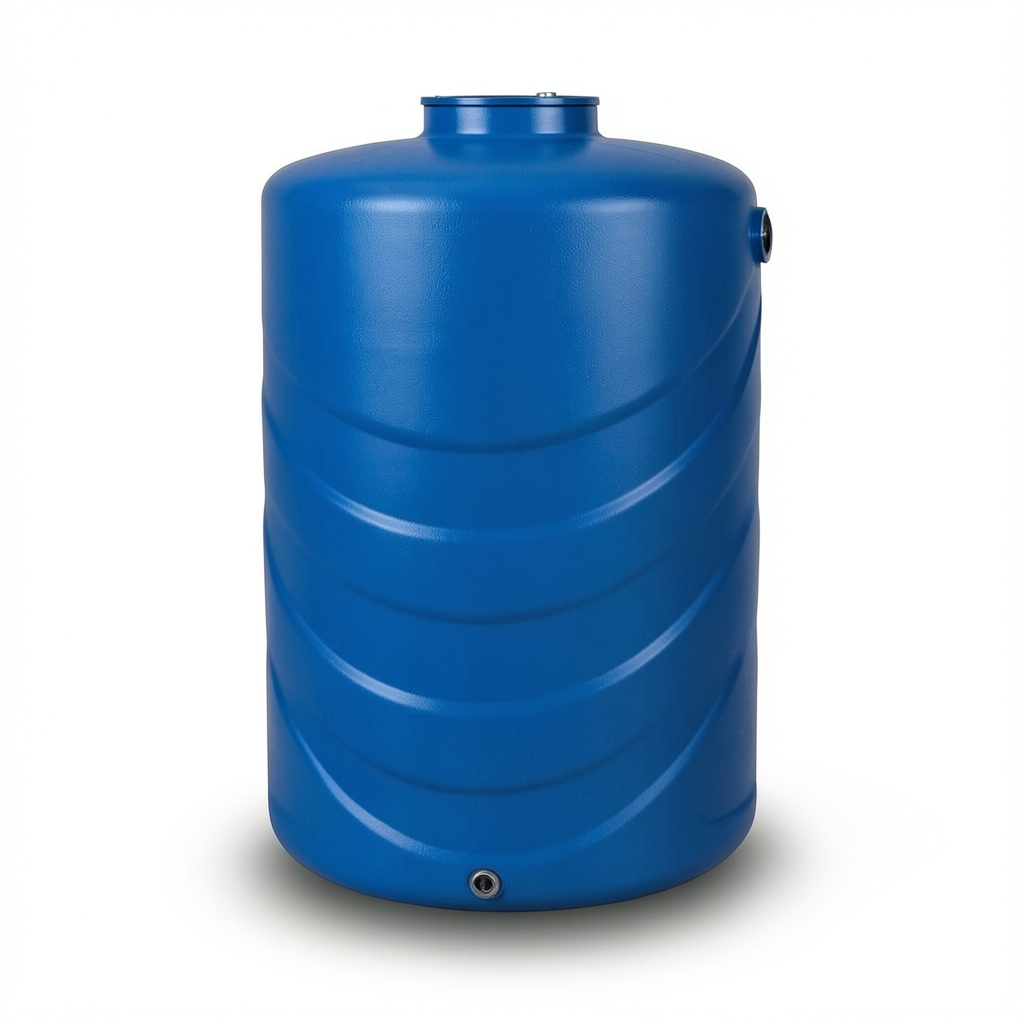 Water Tank 6000 Liter Polyethylene Vertical 200 cm Diameter