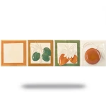 Walls Ceramic Tiles 9.9x9.9 cm, Listel Fruit Warm Color