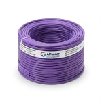 سلك نحاس مصمت مقاوم للحراره احادى النواة معزول PVC 90º مقاس 4 مم² 450/750 فولت طول 300 قدم بنفسجي | شركة الفنار