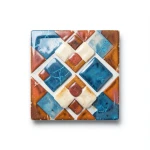 Ceramics Walls 9.9x9.9 cm, Listel Geometric Warm Color
