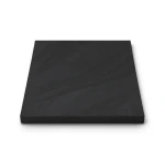 Porcelain Flooring 10 mm Thick 60x60 cm Matte Black, Legend Design