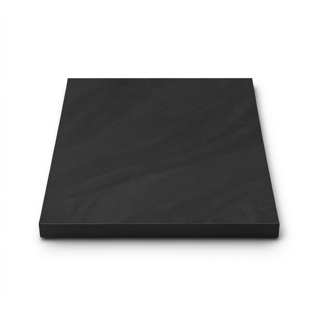 Porcelain Flooring 10 mm Thick 60x60 cm Matte Black, Legend Design