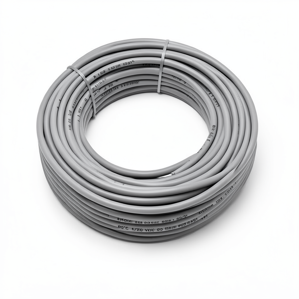 Heat Resistant Single Core Solid Copper Cable PVC 90ºC 1.5 mm² 450/750 Volt 300 Feet Gray | Al Fanar