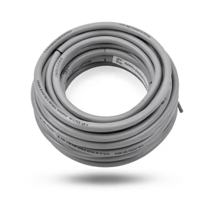 سلك نحاس مصمت مقاوم للحراره احادى النواة معزول PVC 90º 2.5 مم² 450/750 فولت 300 قدم رمادي | شركة الفنار