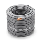 سلك نحاس مصمت مقاوم للحرارة أحادي النواة معزول PVC 90º مقاس 6 مم² 450/750 فولت طول 300 قدم رمادي | شركة الفنار