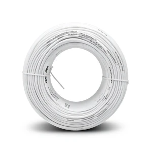 كابل نحاس مرن أحادي النواة عزل PVC 70º مقاس 4 مم² قطر 3.0 مم 450/750 فولت طول 300 قدم أبيض | شركة الفنار