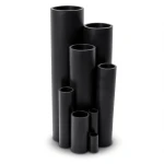 أنابيب بلاستيك HDPE ضغط 10 بار PE 100 مقاس 250 مم سمك 14.8 مم لون أسود