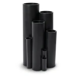 أنابيب HDPE ضغط 16 بار PE 80 مقاس 140 مم سمك 12.7 مم لون أسود