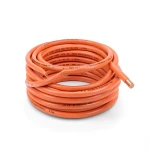 سلك نحاس مصمت مقاوم للحرارة احادى النواة PVC 90º الفنار مقاس 6 مم² 450/750 فولت طول 300 قدم برتقالي | شركة الفنار