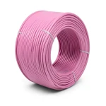 سلك نحاس مصمت مقاوم للحرارة أحادي النواة معزول PVC 90º 4 مم² 450/750 فولت 300 قدم زهري | شركة الفنار