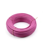 سلك نحاس مصمت مقاوم للحراره احادى النواة 6 مم² 450/750 فولت زهري PVC 90 | شركة الفنار